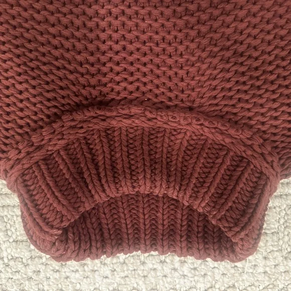 Free People brown chunky sweater - Picture 2 of 3
